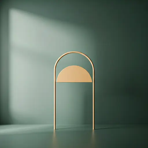 Minimalist geometric AI artwork - architectural art style generator