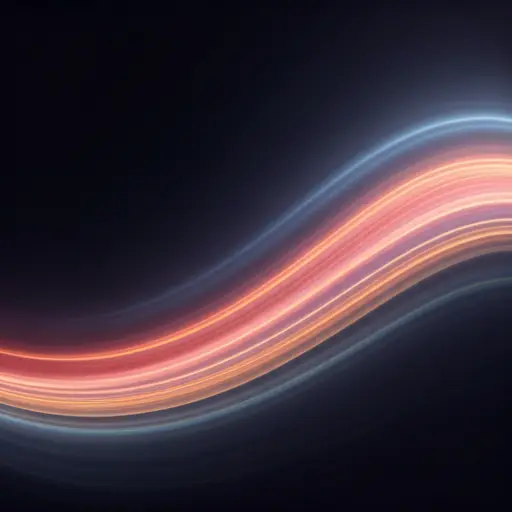 AI generated abstract art wave representing creative flow in LUNA app