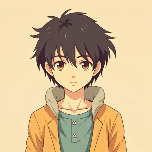 90s retro anime style AI art - vintage character illustration